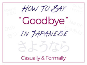 26 Ways to Say Goodbye in Japanese (Casually & Formally